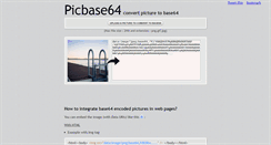 Desktop Screenshot of picbase64.com