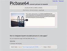 Tablet Screenshot of picbase64.com